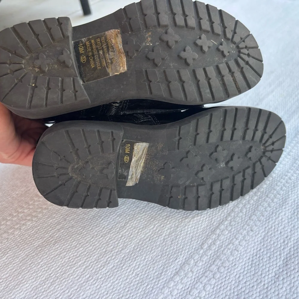 Jellypop girls black butterfly boots size 10m